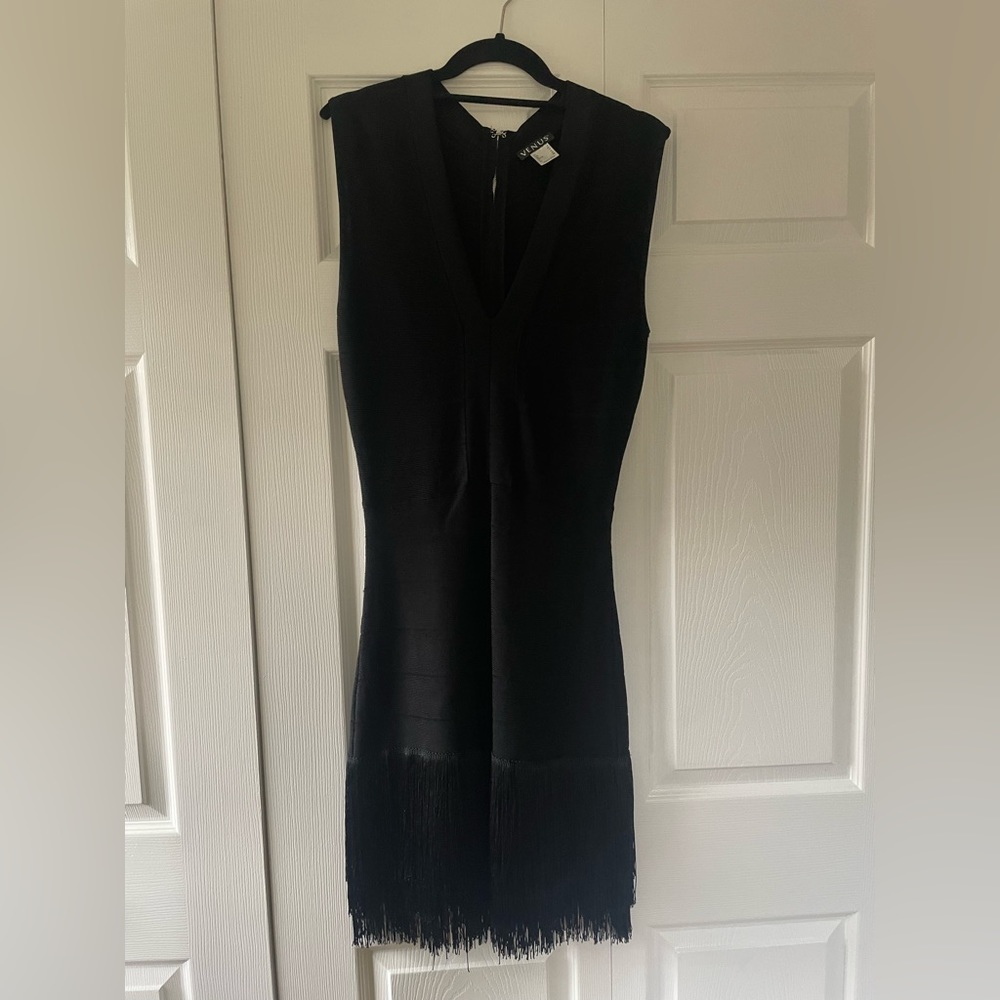 Black flapper dress
